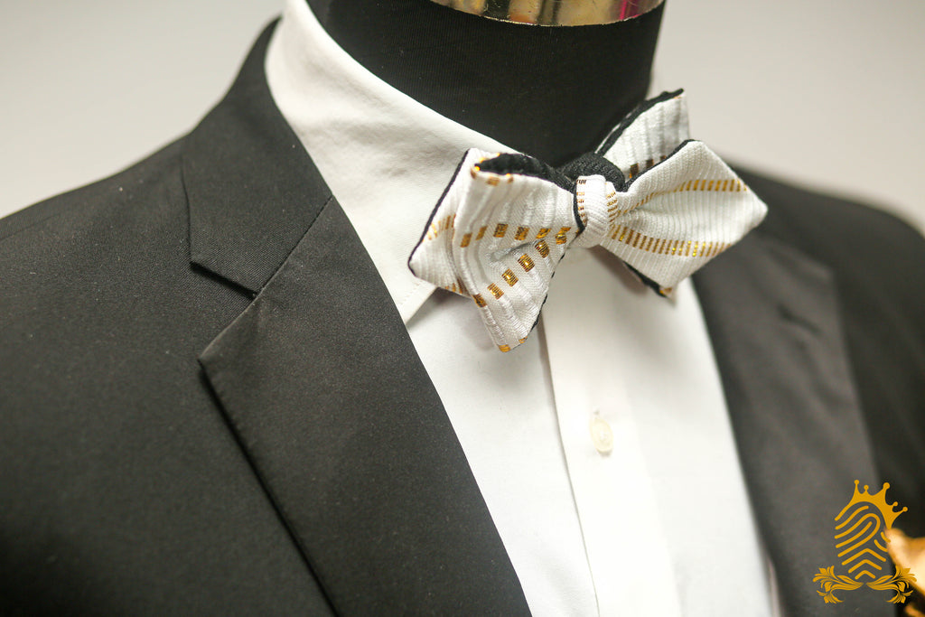 Authentic Kente fabric Bow-tie : Faux self-tie Design