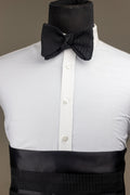Black Kente Bowtie and Cummerbund