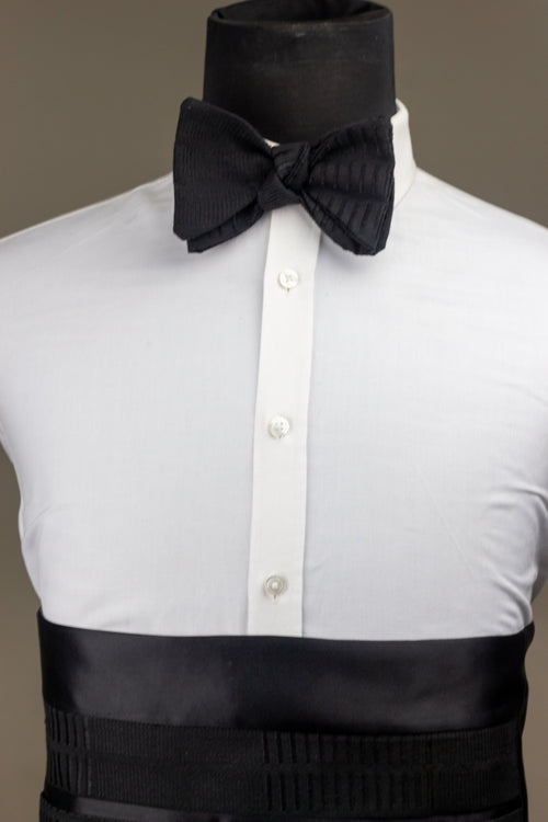 Black Kente Bowtie and Cummerbund