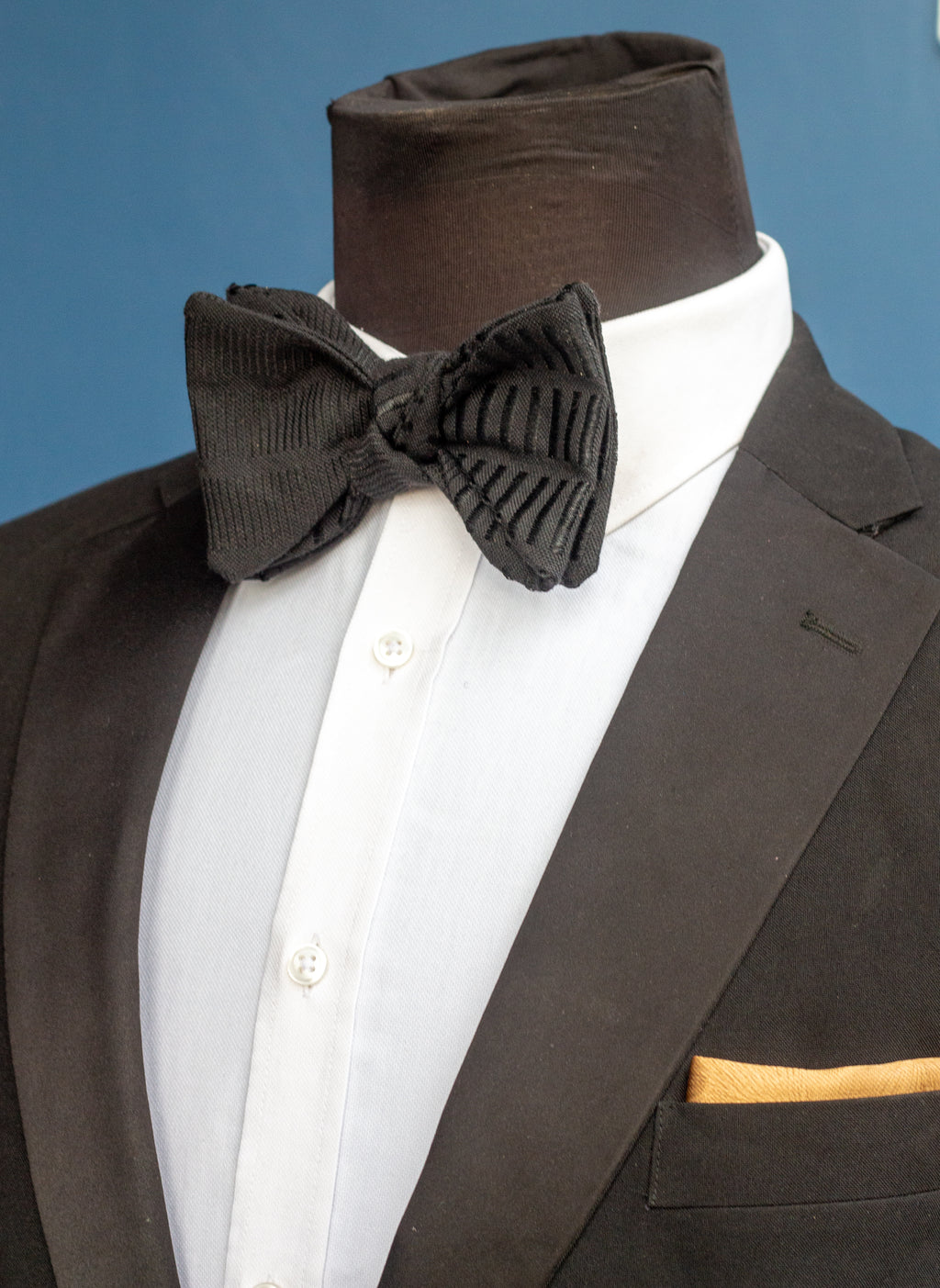 Black Kente Bowtie and Cummerbund