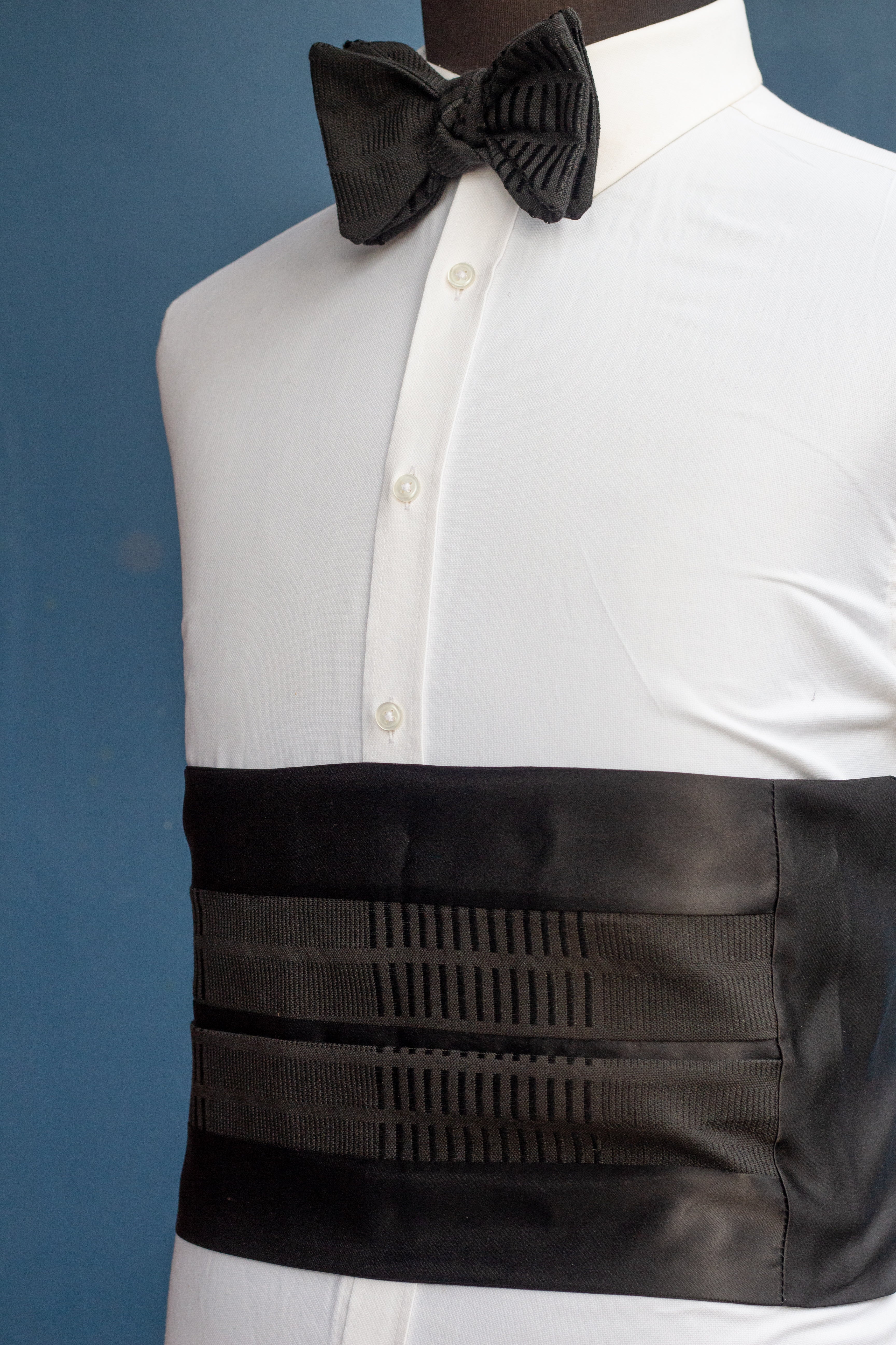 Black Kente Bowtie and Cummerbund
